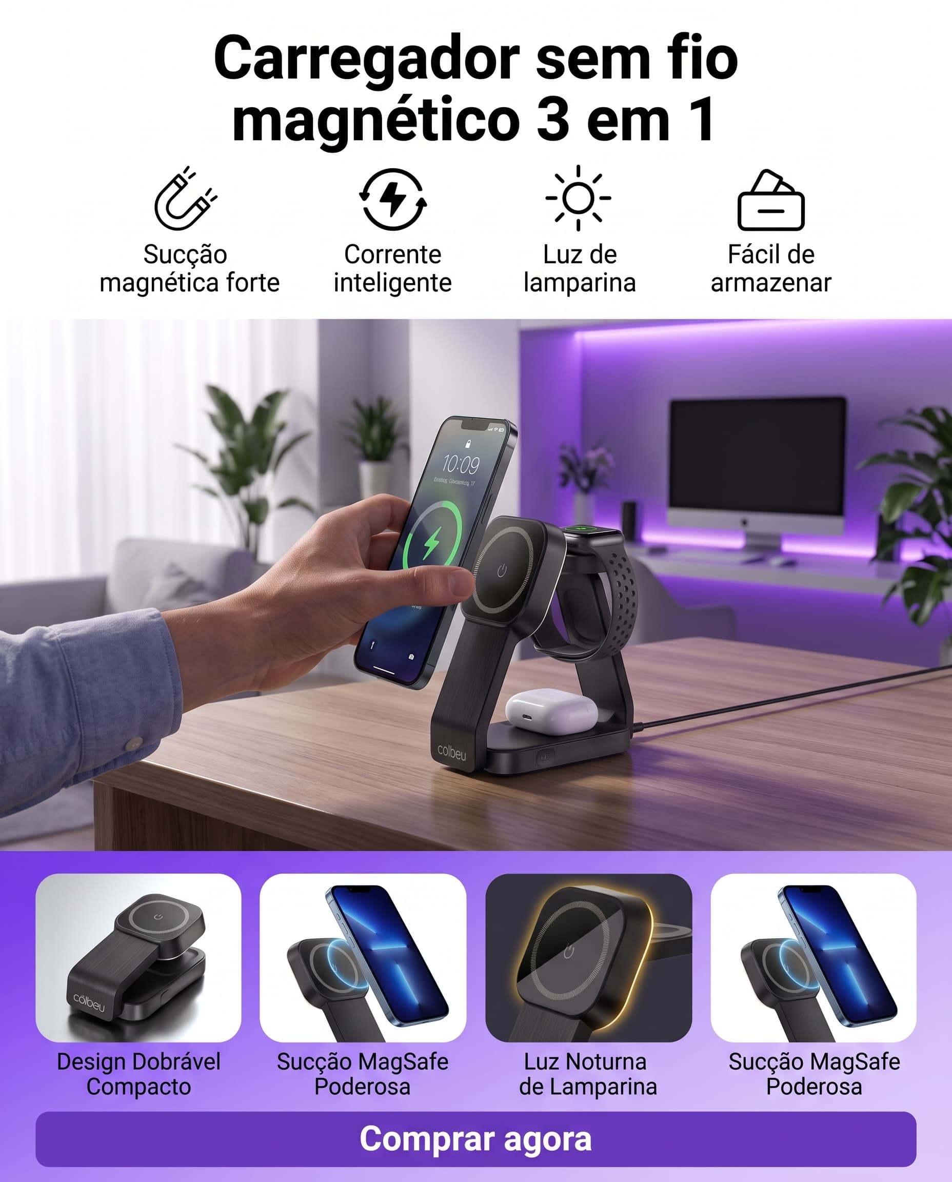 Carregador Magnético